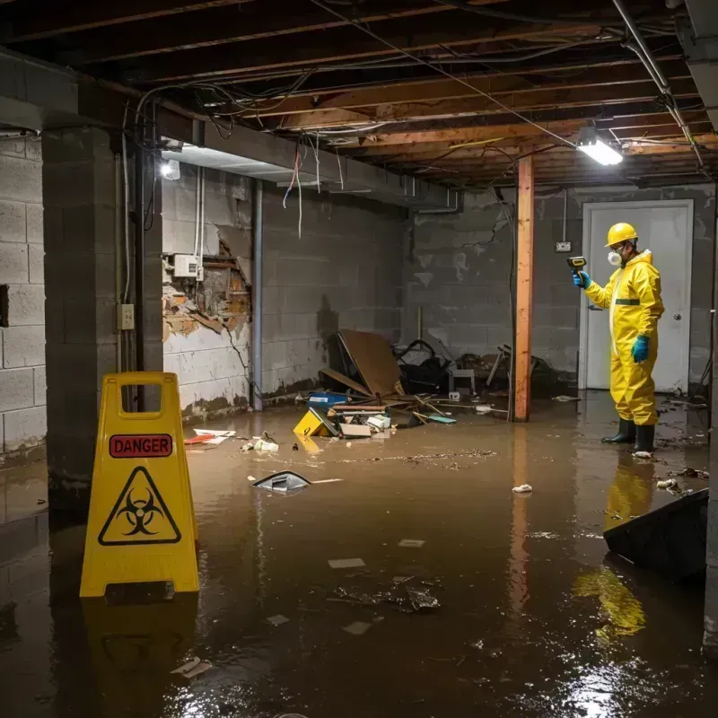 Flooded Basement Electrical Hazard in Amelia Court House, VA Property